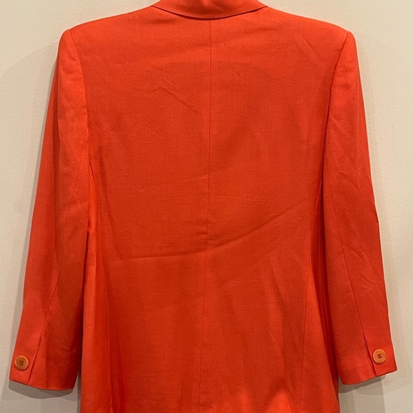 Vintage Evan Picone One Button Linen Blazer - Picture 7 of 8